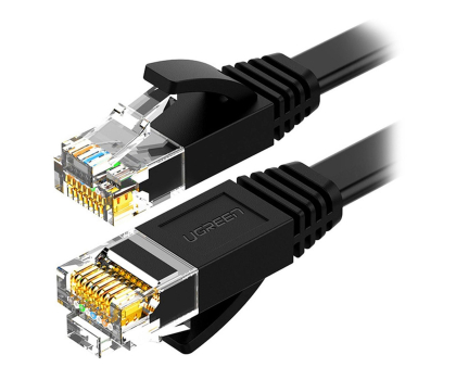 Kabel komputerowy UGREEN Kabel RJ45 NW102 Cat.6 30m płaski czarny